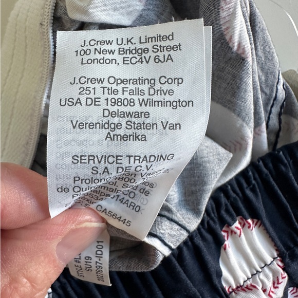 J. Crew Men’s baseball boxer shorts fly cotton woven elastic waist Small NWT - Picture 13 of 13